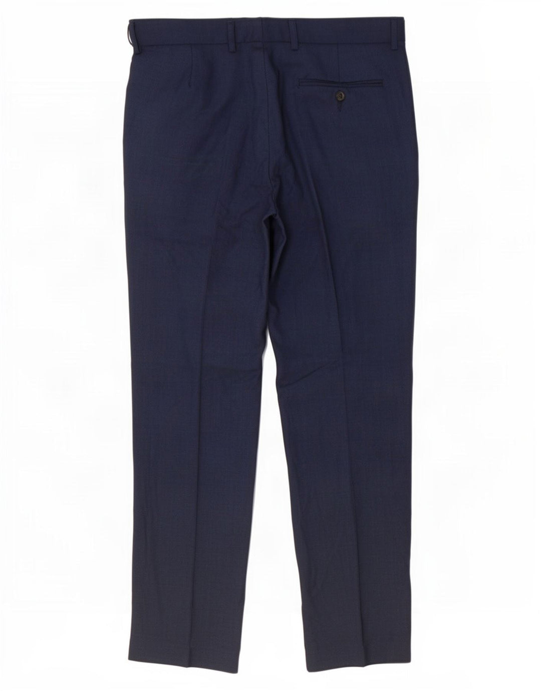 Marks & Spencer Pantalon de costume coupe classique pour homme W34 L31 Bleu marine Polyester