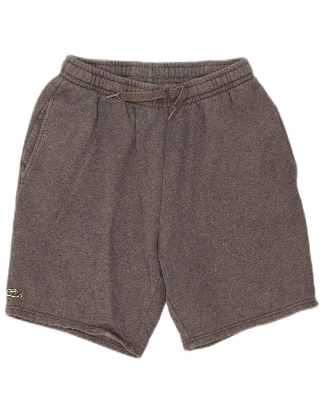 Lacoste Short de sport homme taille 4 coton moucheté gris moyen