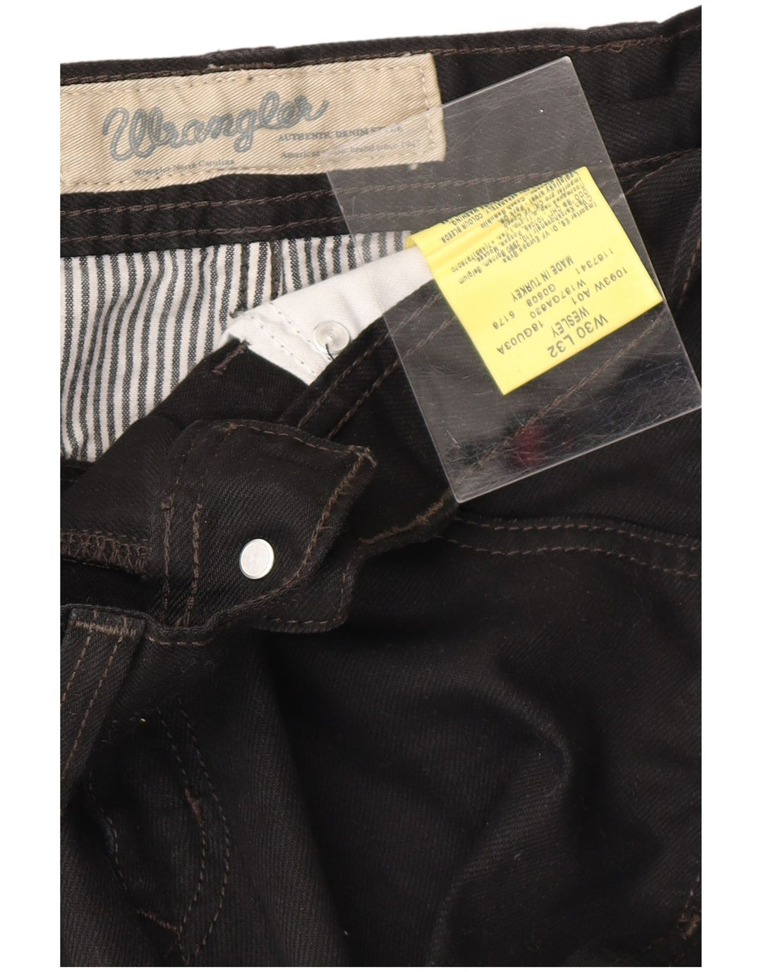 WRANGLER Jean Droit Wesley Homme W30 L32 Noir Coton