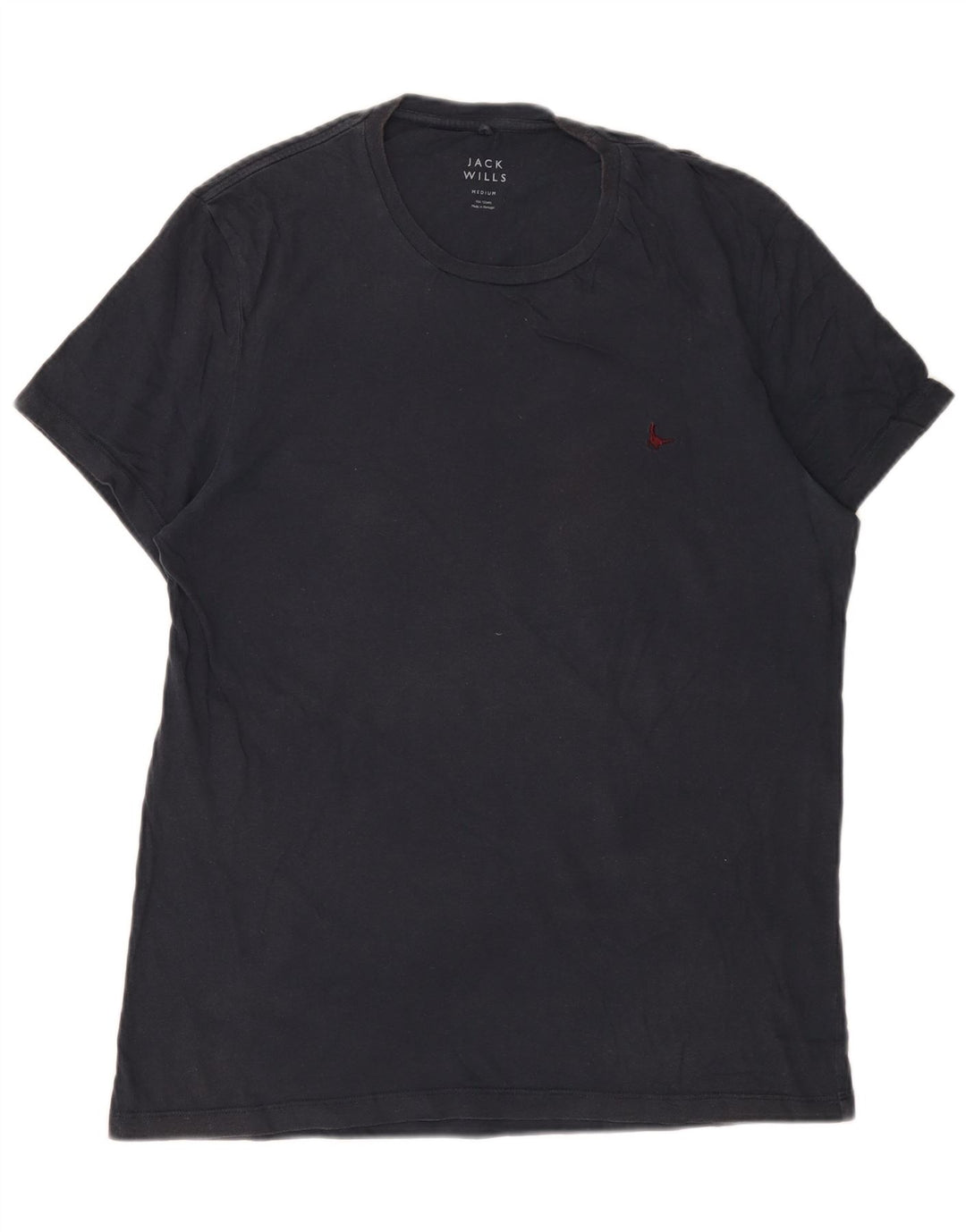 Jack Wills T-Shirt Homme Bleu Marine Moyen Coton