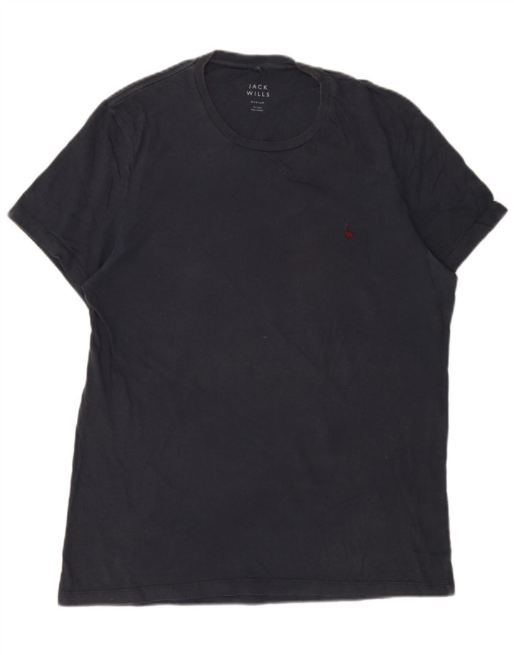 Jack Wills T-Shirt Homme Bleu Marine Moyen Coton