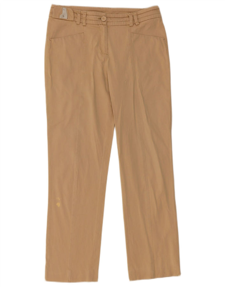 TRUSSARDI Pantalon décontracté droit IT 42 Medium W28 L27 Beige