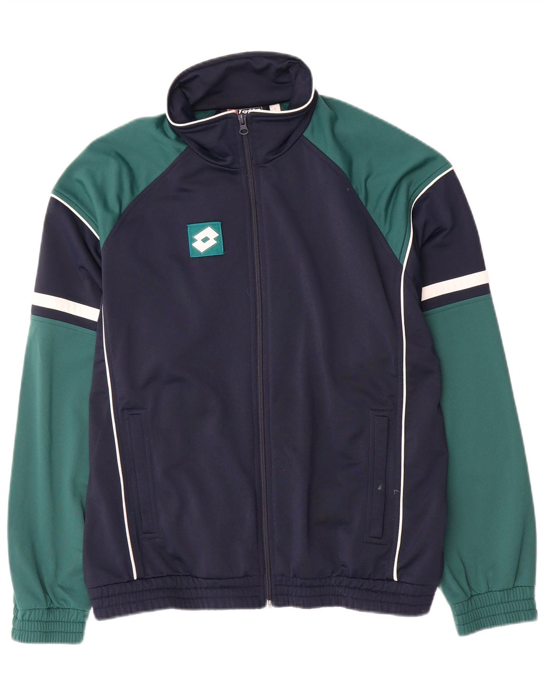 Lotto Veste de survêtement pour homme Petit Bleu Marine Colorblock Polyester