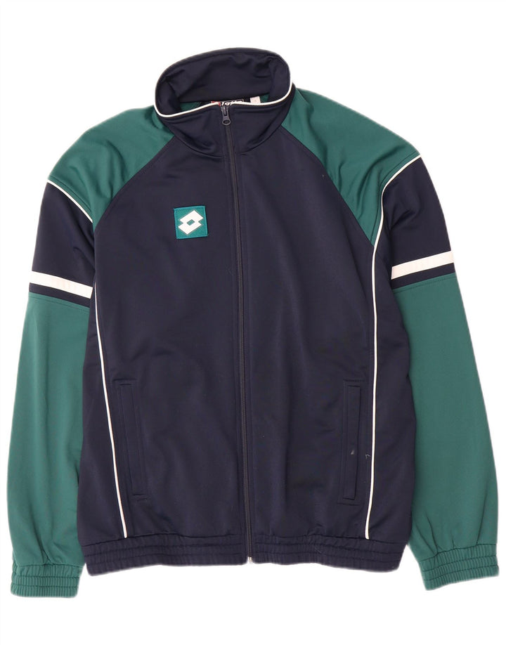 Lotto Veste de survêtement pour homme Petit Bleu Marine Colorblock Polyester