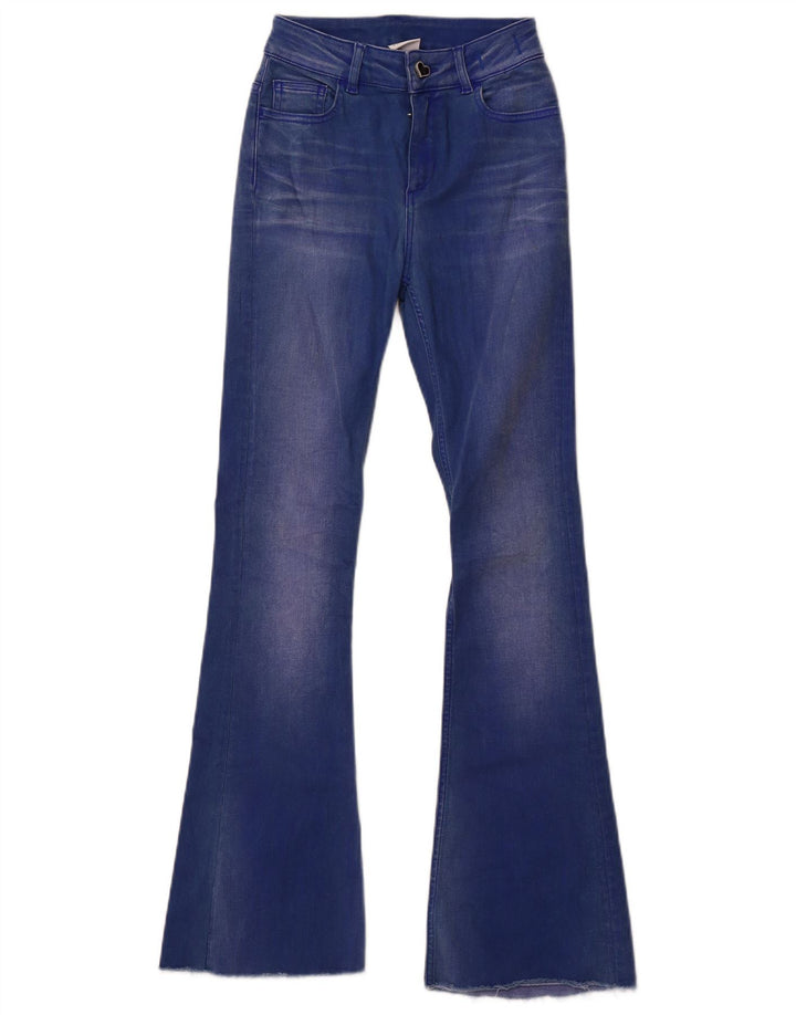 Twinset Jean évasé Femme W26 L30 Bleu Coton