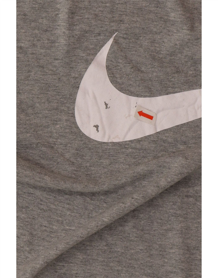 Nike T-shirt graphique pour hommes, petit, gris, coton