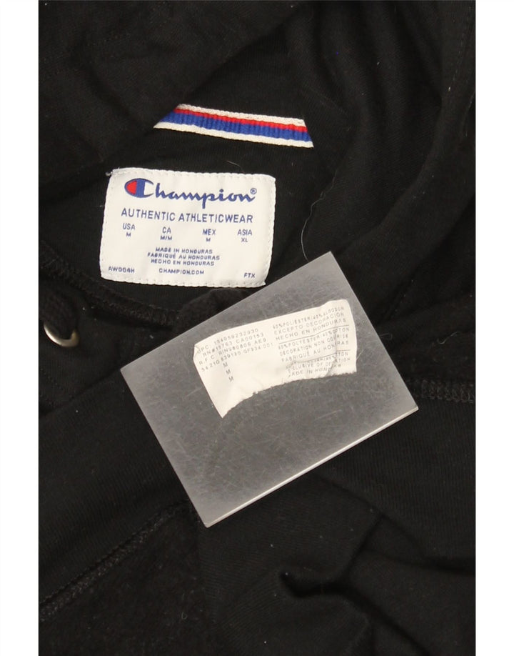 Champion Pull à capuche graphique pour femme UK 14 Medium Noir Polyester