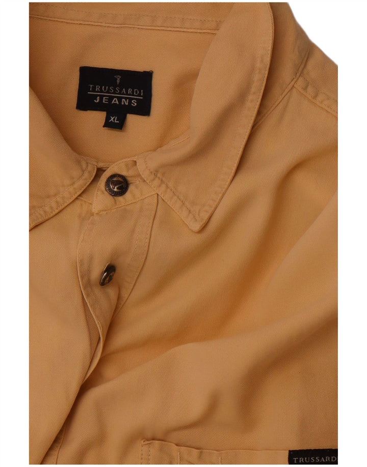 TRUSSARDI JEANS Chemise Homme XL Marron