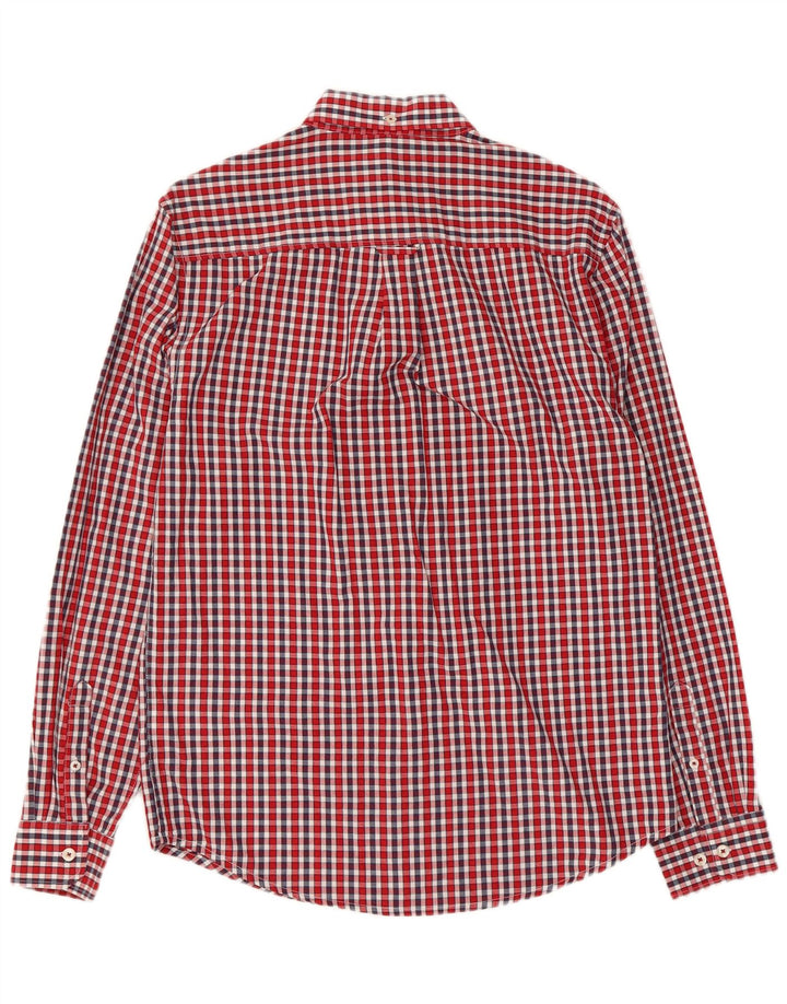 Ben Sherman Chemise Homme Petit Carreau Rouge Coton