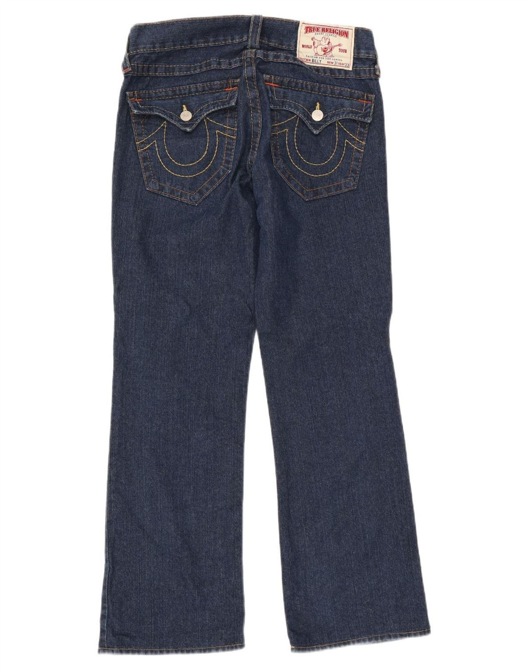 True Religion Jean Bootcut Femme W31 L32 Bleu Coton