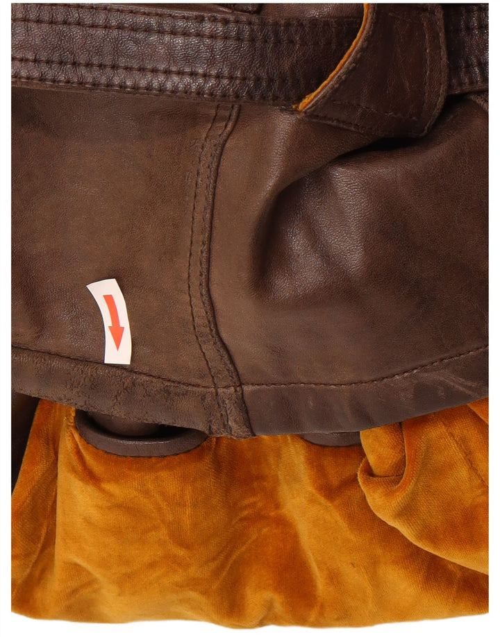 Veste En Cuir Militaire Femme Jean Gabriel IT 48 XL Marron