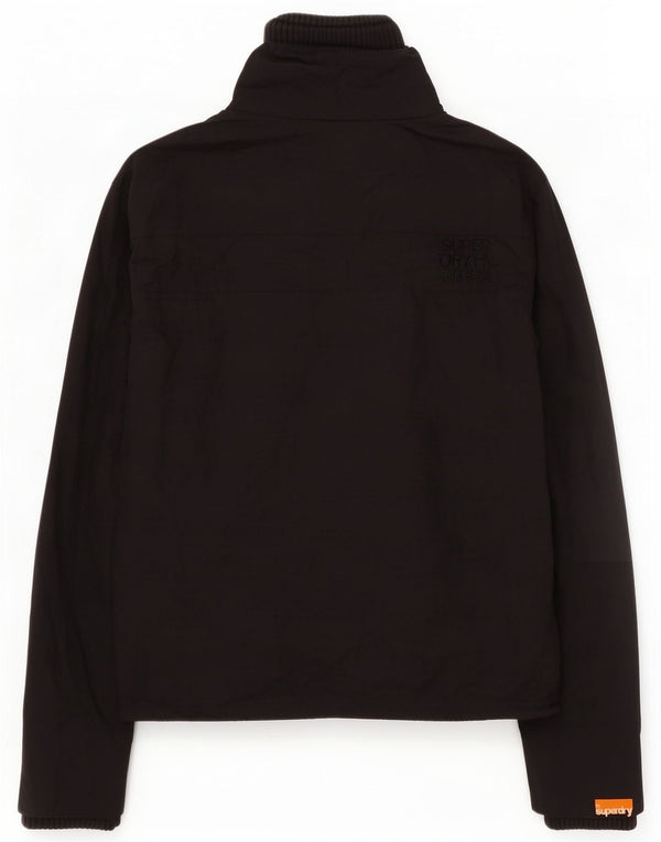 Superdry Veste de pluie graphique pour femme UK 14 Medium Black Nylon