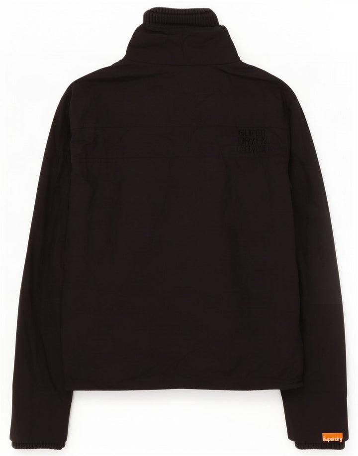 Superdry Veste de pluie graphique pour femme UK 14 Medium Black Nylon