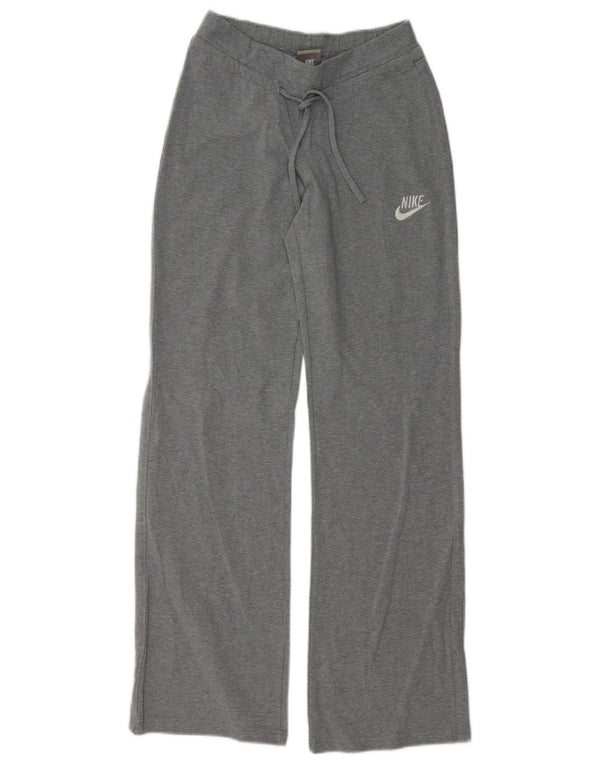 Pantalon de survêtement Nike coupe décontractée pour femme UK 8/10 petit gris coton