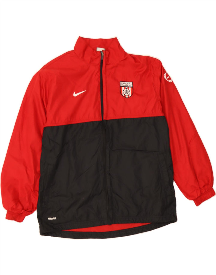 NIKE Boys Tracksuit Top Jacket 12-13 Years Large  Red Colourblock Vintage Nike and Second-Hand Nike from Messina Hembry 