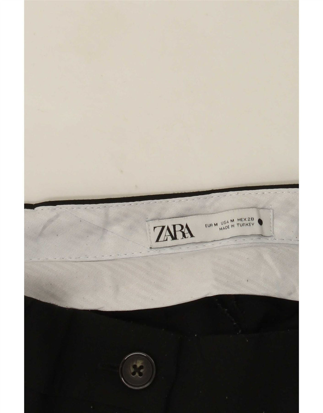 Zara Short Chino Pegged Femme Moyen W28 Noir