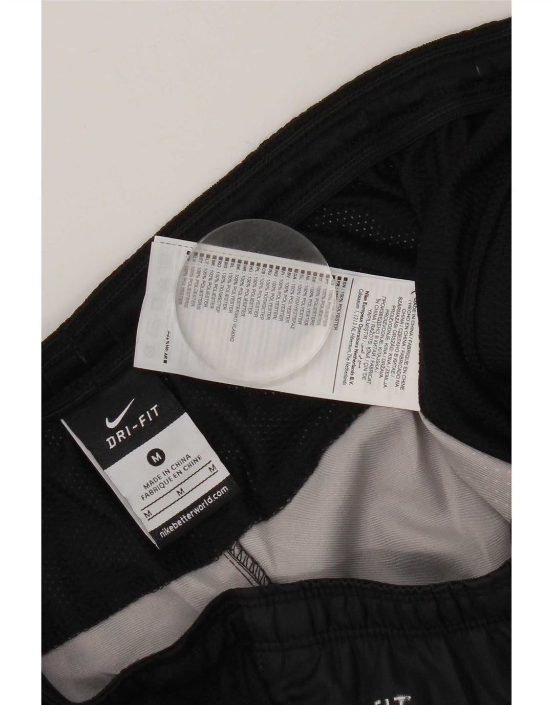 Nike Short de sport Dri Fit pour homme en polyester color block noir moyen