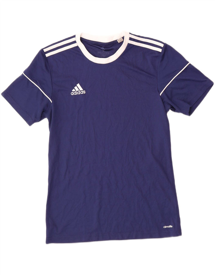 ADIDAS Mens Climalite T-Shirt Top Small Navy Blue