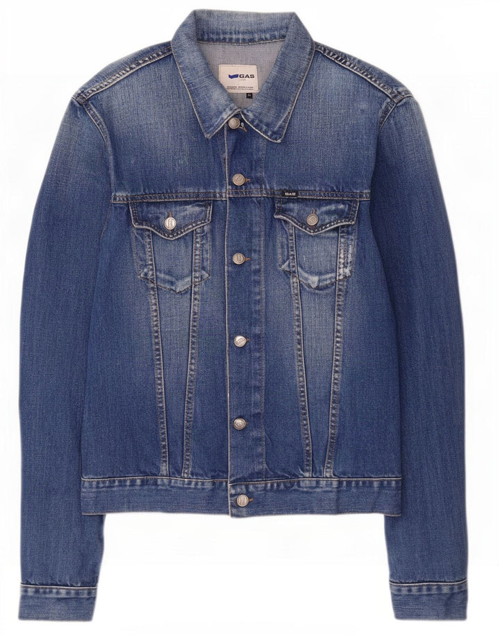 Gas Veste en Jean Homme UK 42 XL Bleu Coton