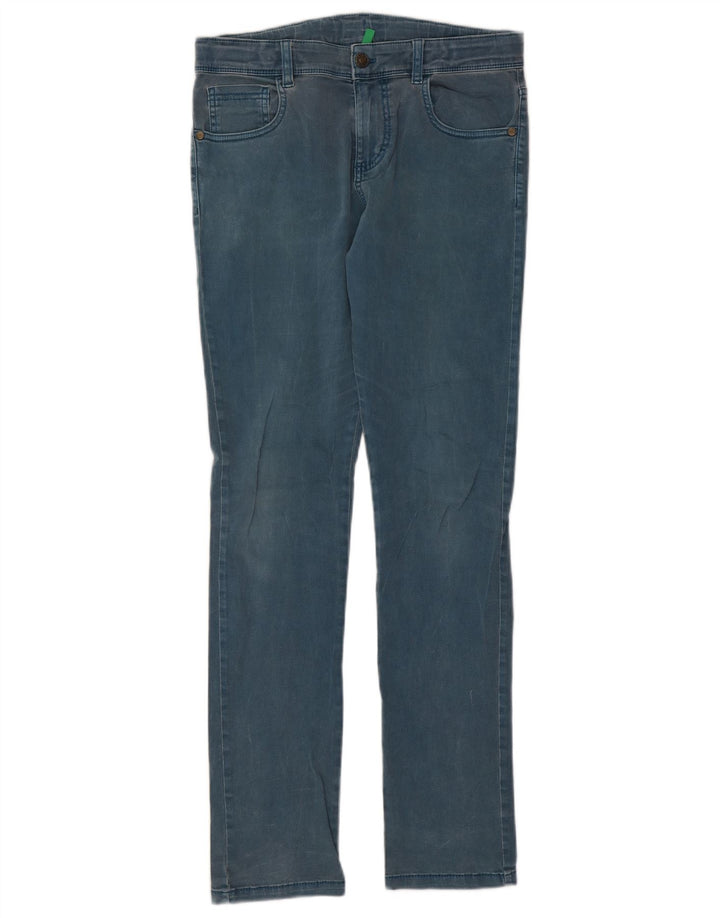 Benetton Jean Slim Garçon 15-16 ans W30 L31 Bleu