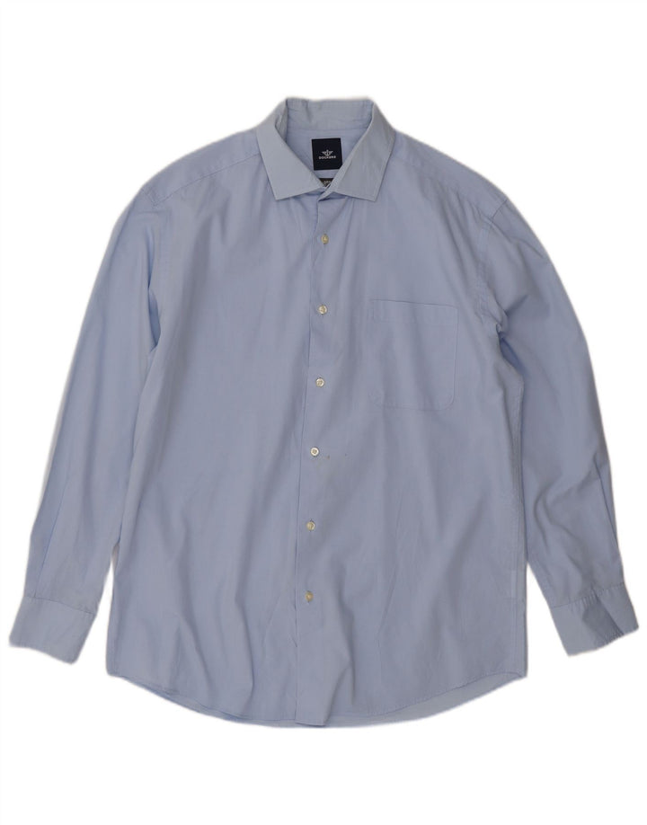 Dockers Chemise Homme Taille 15 1/2 Coton Bleu Moyen