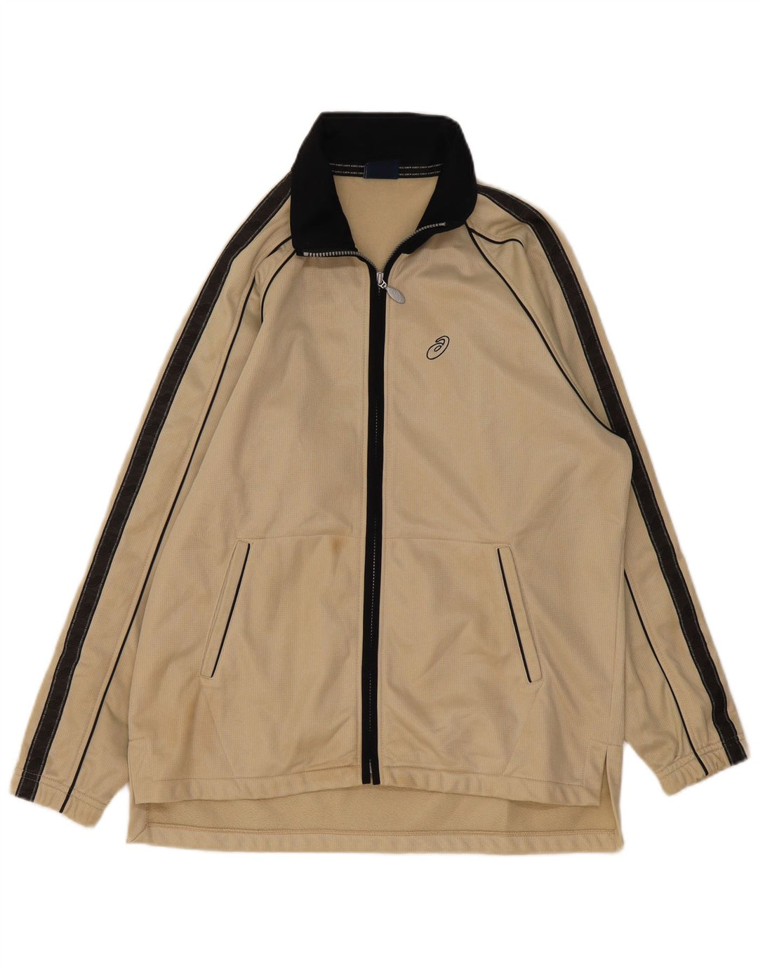 Asics Veste de Survêtement Homme XL Beige Colorblock