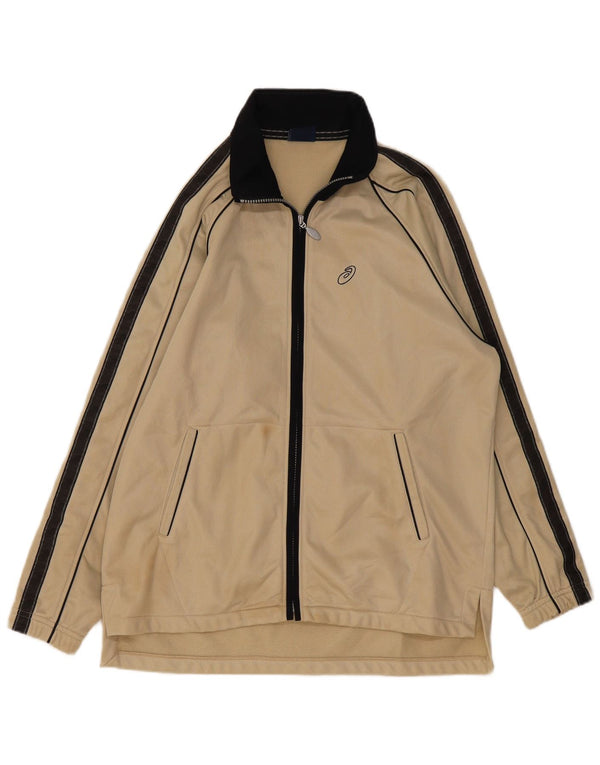 Asics Veste de Survêtement Homme XL Beige Colorblock