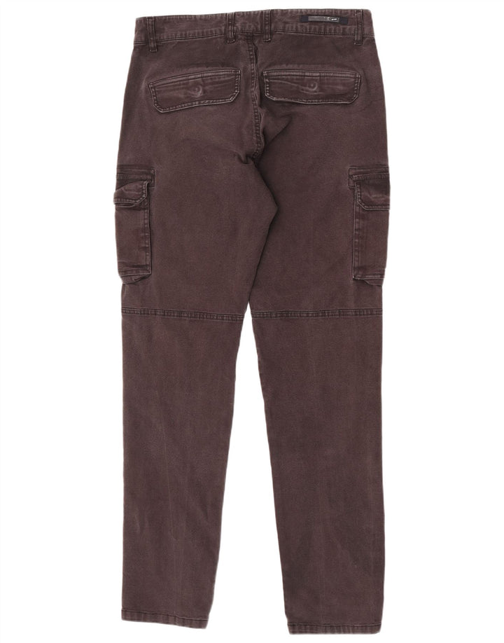 Gas Pantalon Cargo Slim Homme Moyen W32 L32 Gris Coton