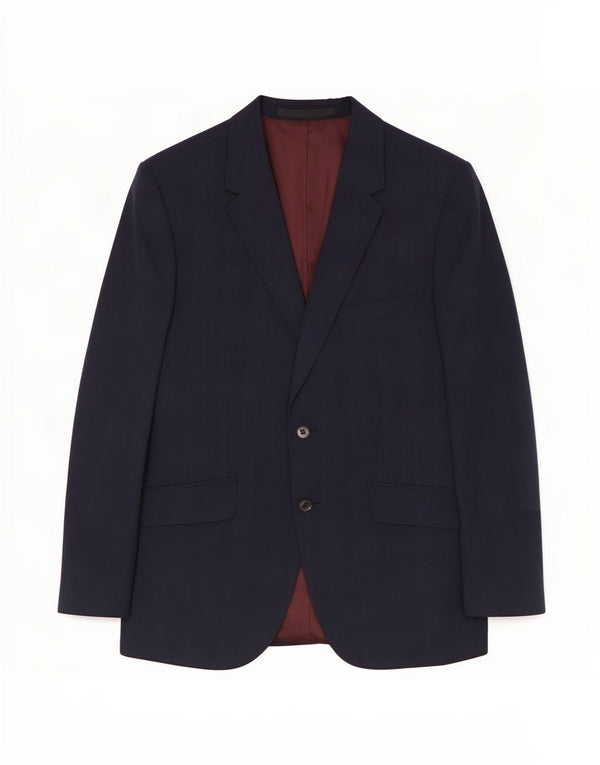 Marks & Spencer Veste blazer à 2 boutons pour homme UK 40 en laine bleu marine moyen