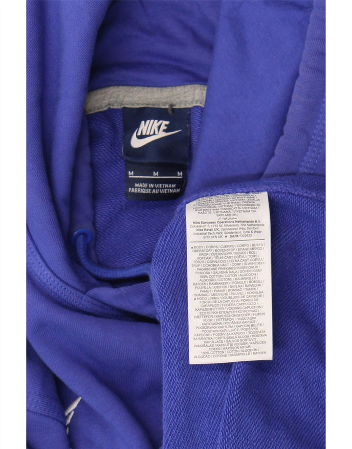 Nike Pull à capuche graphique en coton bleu moyen pour homme