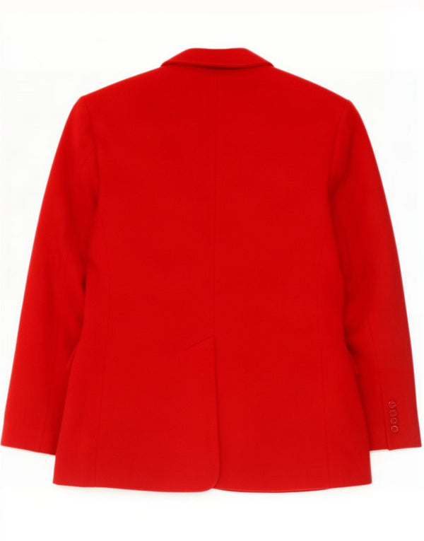 Vintage Womens 2 Button Blazer Jacket UK 10 Small Red Wool