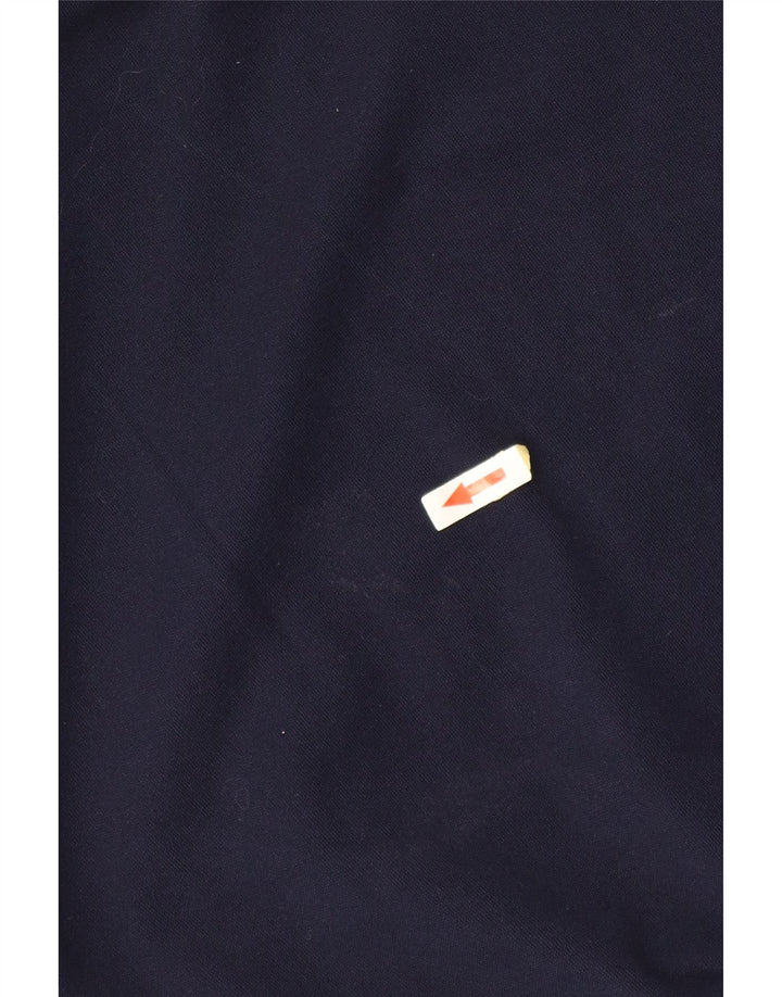 KAPPA Sweat-shirt à col zippé pour homme XL Bleu marine Colorblock Polyester