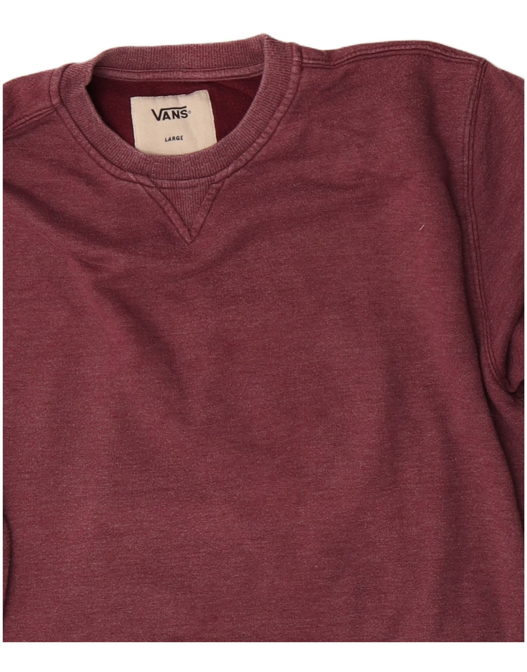 VANS Sweat-shirt pour homme en coton bordeaux Taille L