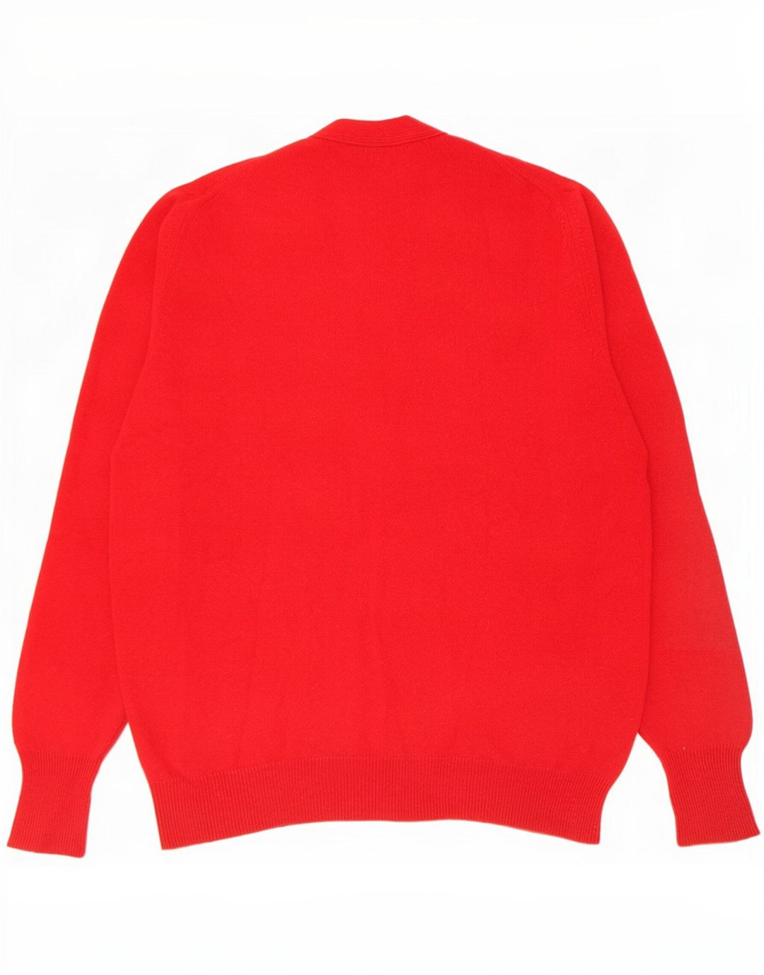 William Lockie Cardigan pour homme en laine d'agneau rouge