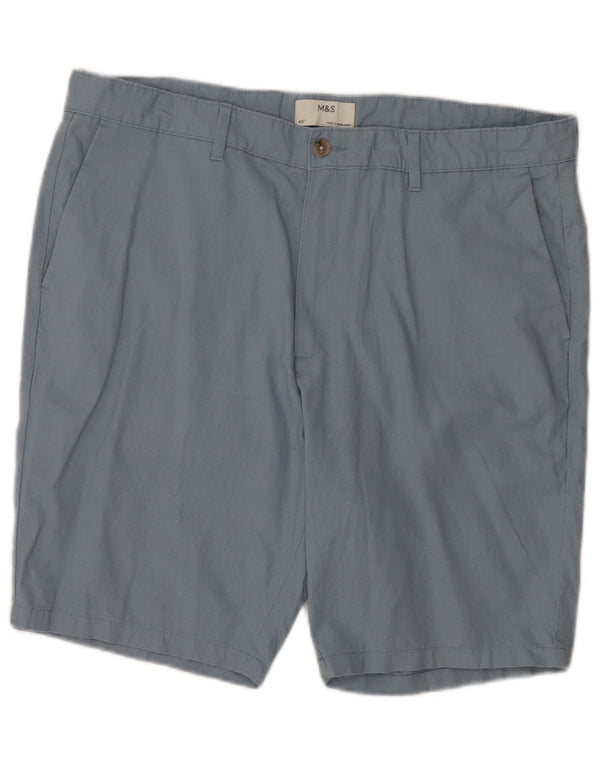 Marks & Spencer Short Chino Homme W40 XL Bleu Lin