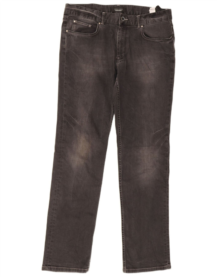 Zara Jean droit homme EU 44 Large W34 L33 coton gris