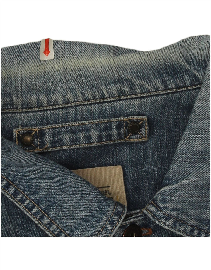 Camel Active Veste en jean pour homme UK 38 Bleu moyen Coton