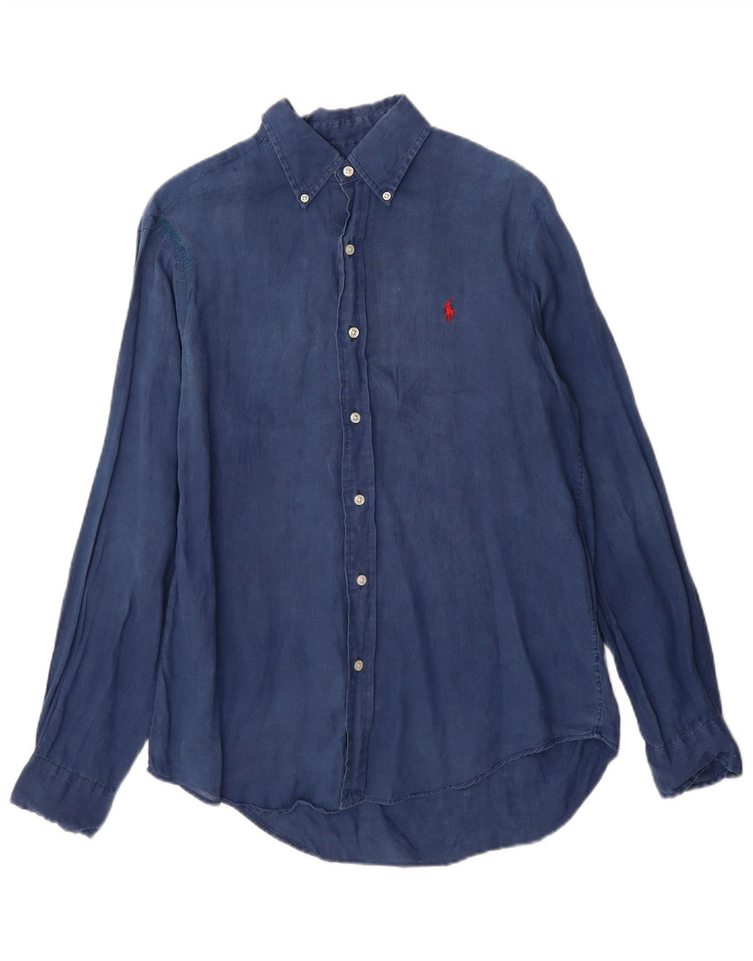 Ralph Lauren Chemise Homme Petit Bleu Marine Lin