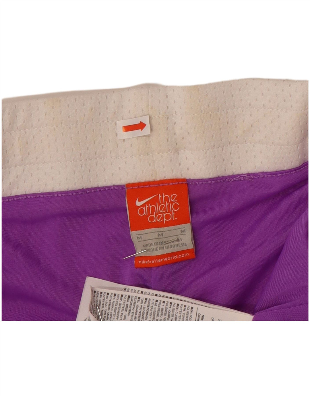 Short de sport Nike pour femme UK 14 Polyester color block violet moyen
