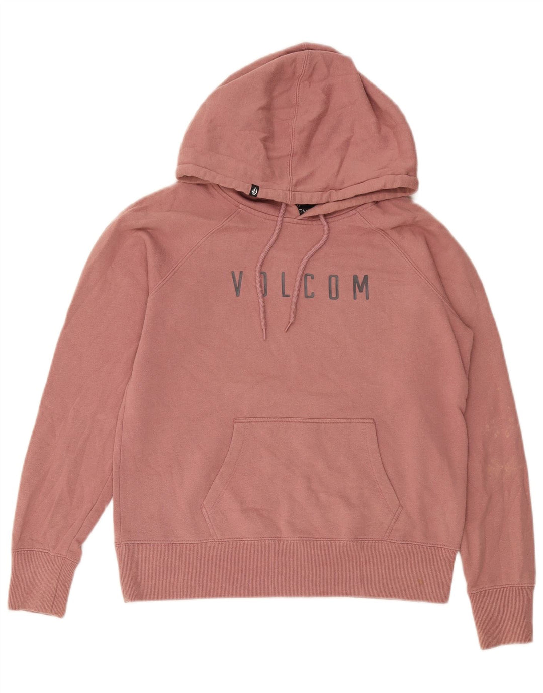 VOLCOM Pull à capuche graphique pour femme UK 14 Rose moyen