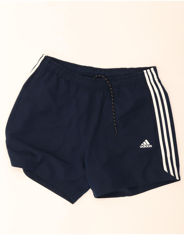 Adidas Hommes Climalite Sport Shorts XL Bleu Marine Polyester