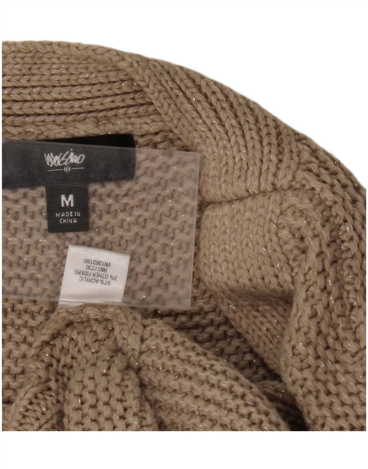 MOSSIMO Pull surdimensionné à col bateau pour femme UK 14 Beige moyen