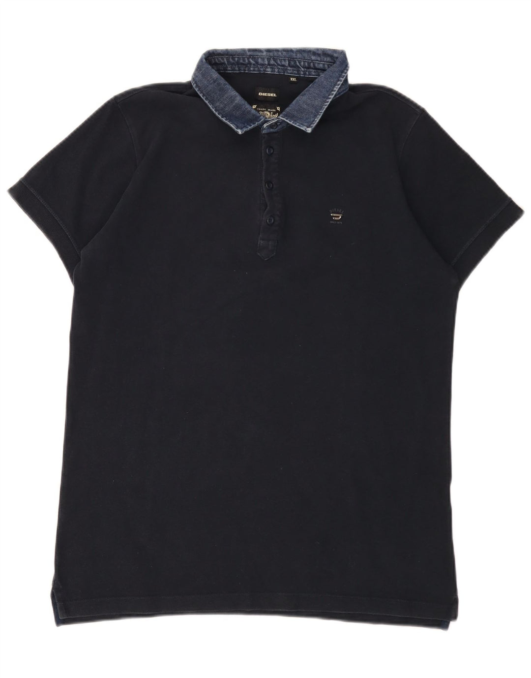 Diesel Polo Homme 2XL Bleu Marine Coton