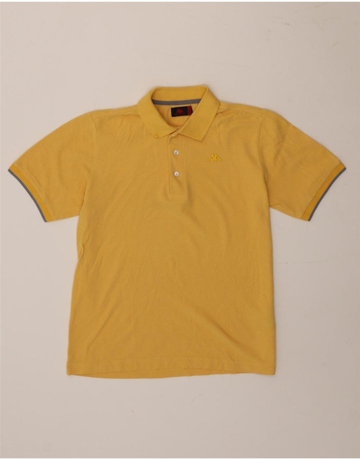 Kappa Polo Homme Petit Jaune Coton