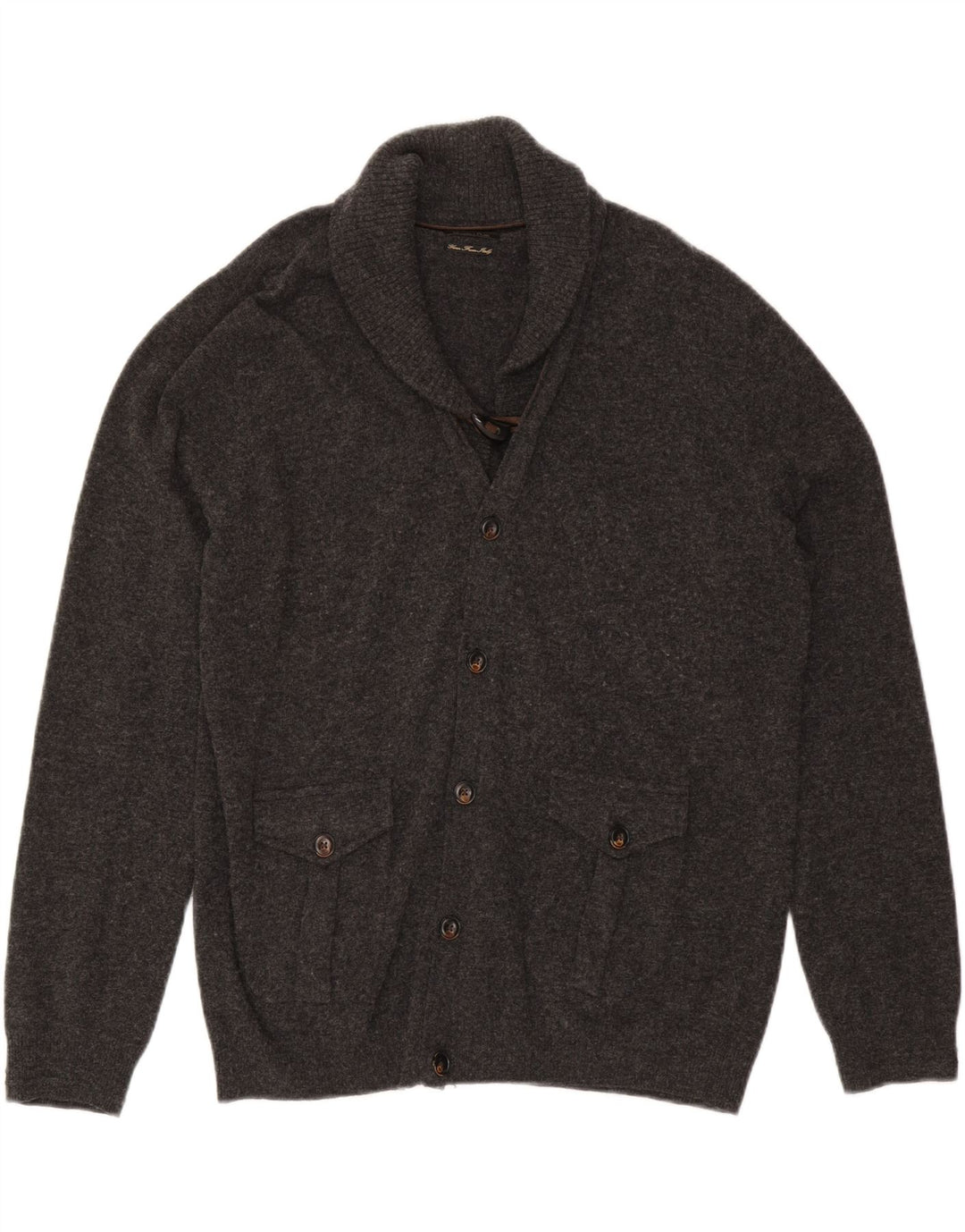 MASSIMO DUTTI Cardigan Homme Pull Large Gris