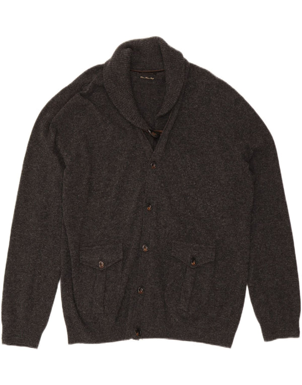MASSIMO DUTTI Cardigan Homme Pull Large Gris