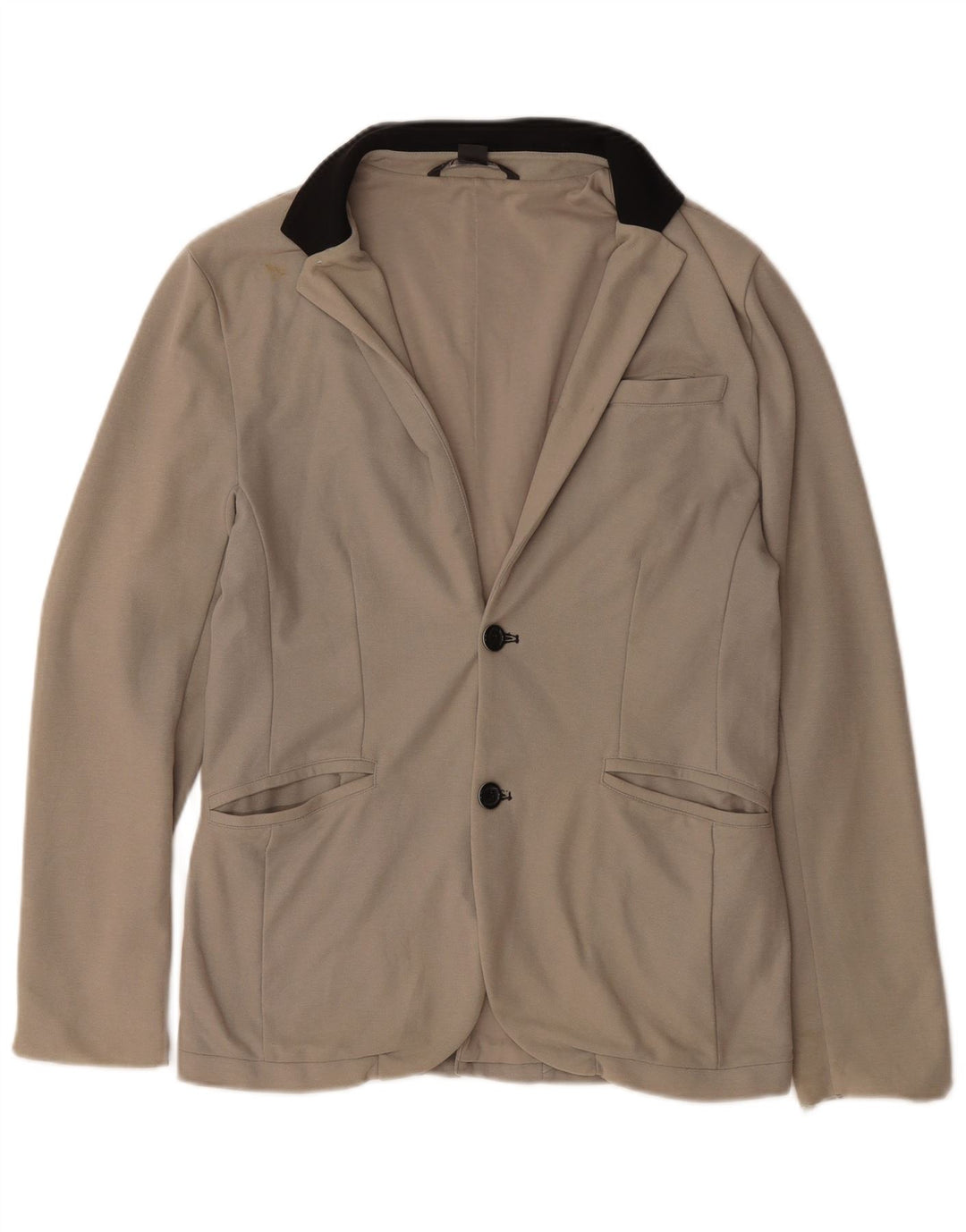 Armani Exchange Veste Blazer 2 Boutons Homme UK 38 Coton Beige Moyen