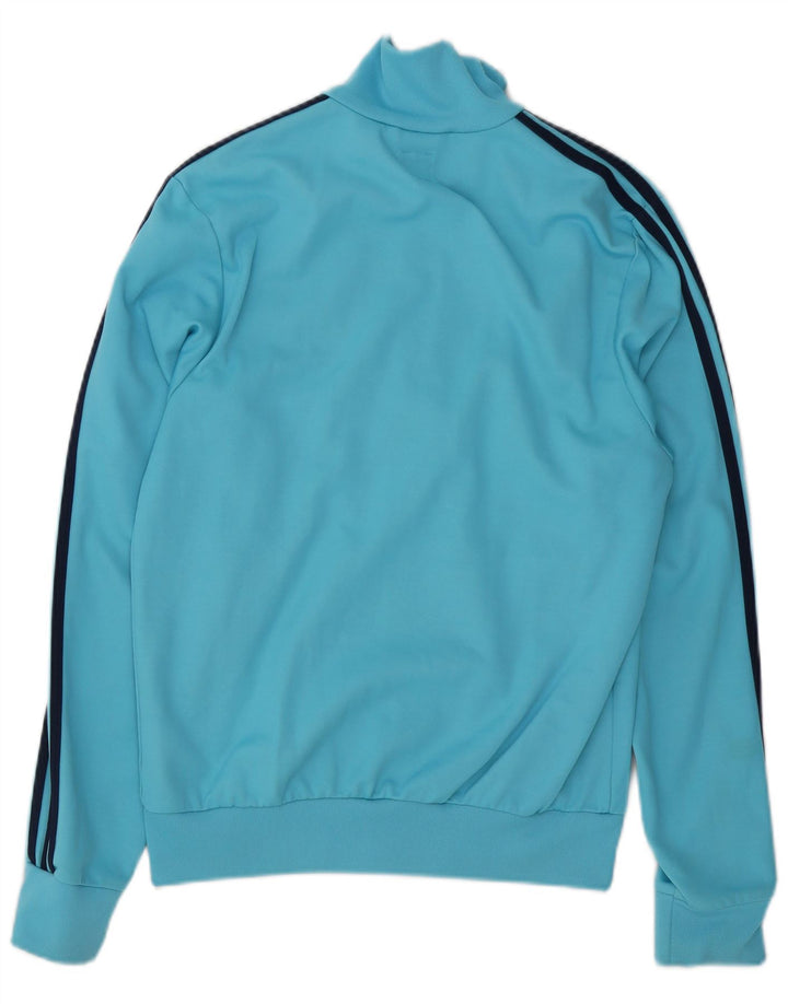 Adidas Veste de survêtement pour homme en coton color block bleu moyen