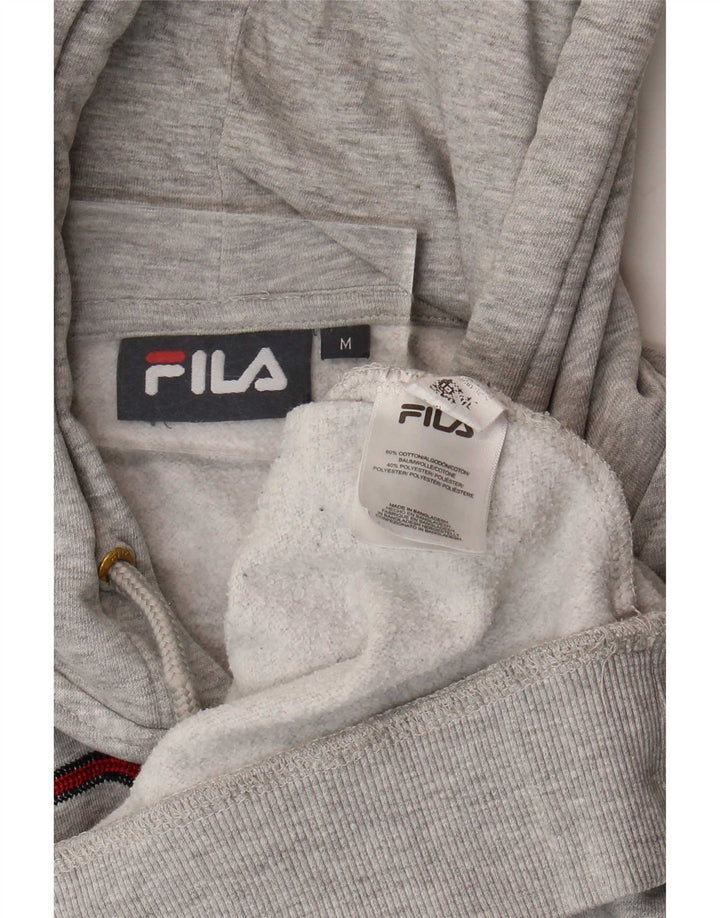 Fila Pull à Capuche Graphique Homme Gris Moyen Coton