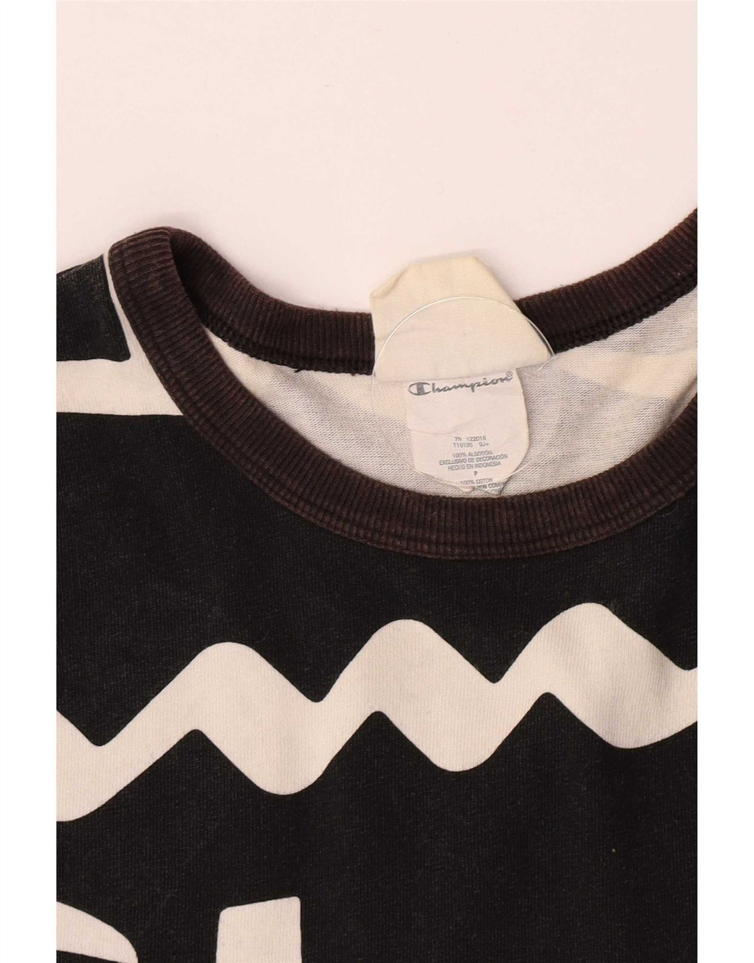 Champion T-Shirt Graphique Homme Petit Noir Coton